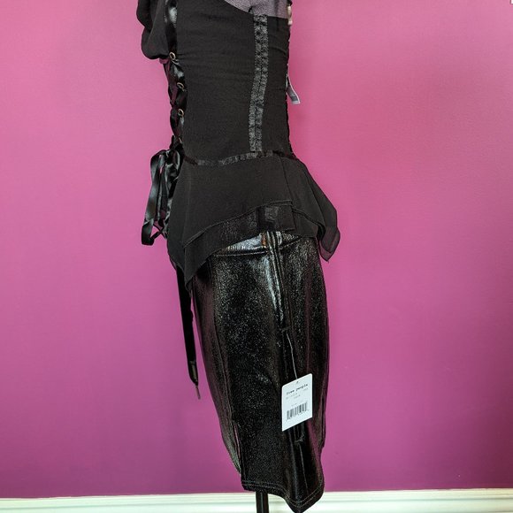 Free People Holding Onto a Dream Denim Mini Skirt - Picture 4 of 14